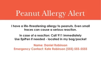 Peanut Allergy Alert