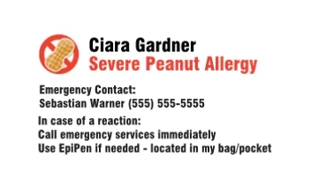 Peanut Allergy Illustration