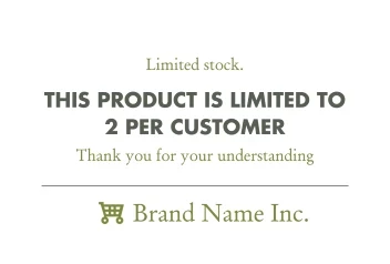 Product Is Limited