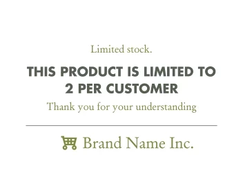 Product Is Limited