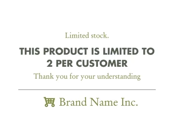 Product Is Limited