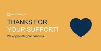 Thanks For Your Support