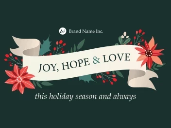 Christmas Floral Wishes