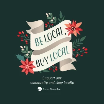Floral Holiday Shop Local