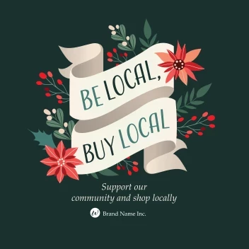 Floral Holiday Shop Local
