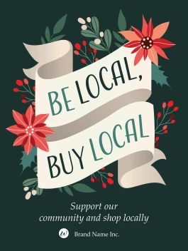 Floral Holiday Shop Local