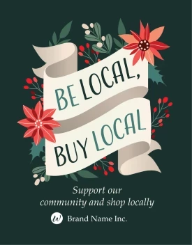 Floral Holiday Shop Local