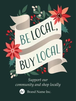 Floral Holiday Shop Local