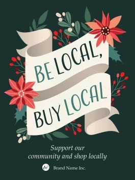 Floral Holiday Shop Local