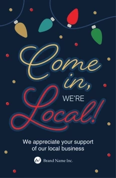 Holiday Lights Shop Local