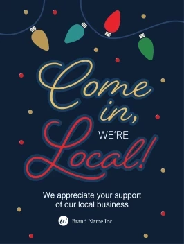 Holiday Lights Shop Local