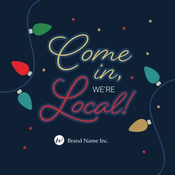 Holiday Lights Shop Local