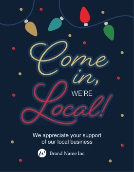 Holiday Lights Shop Local