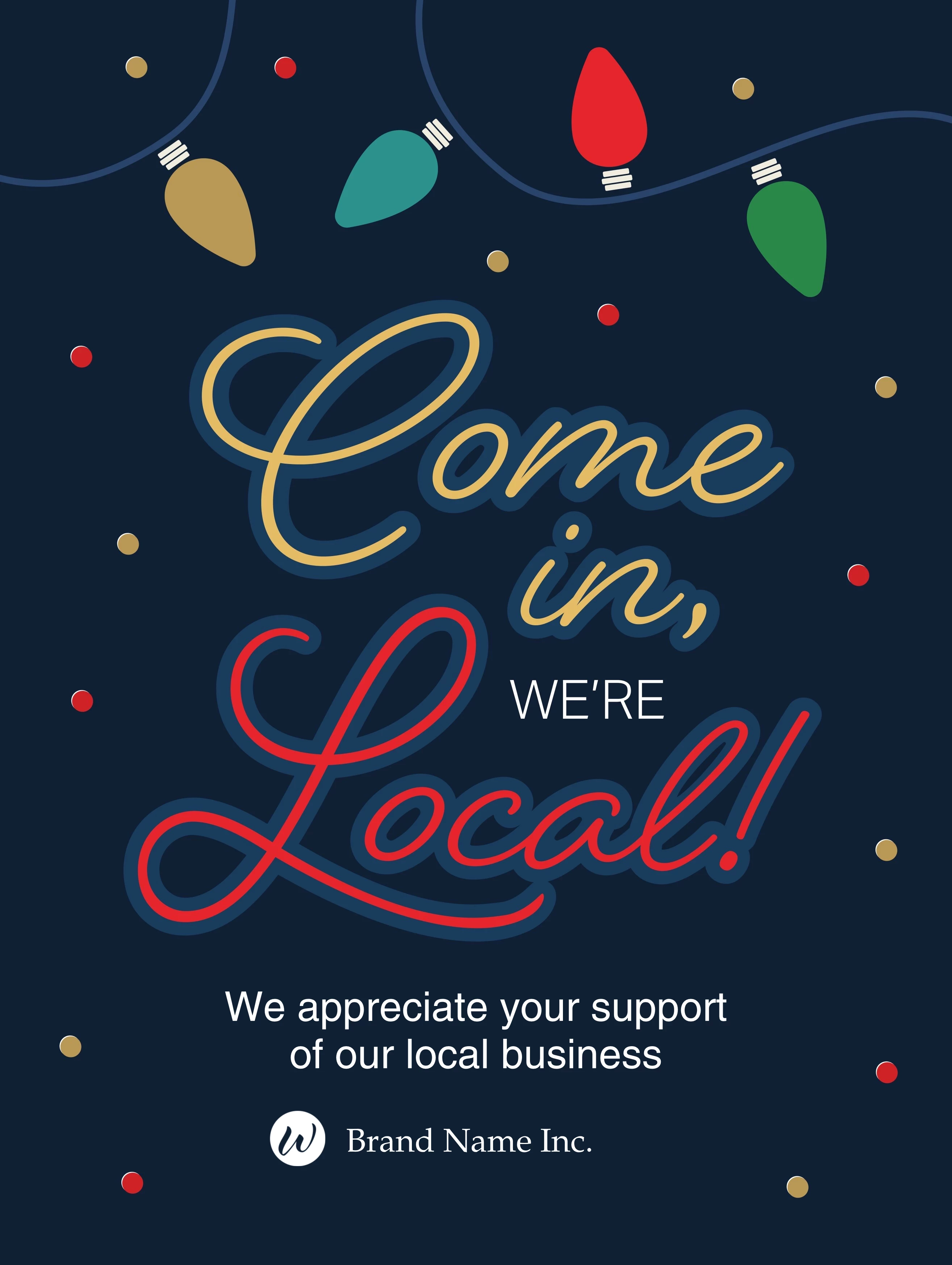 Holiday Lights Shop Local