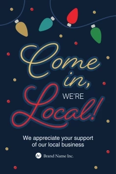 Holiday Lights Shop Local