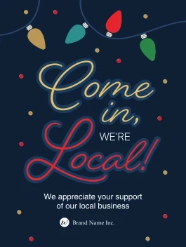 Holiday Lights Shop Local