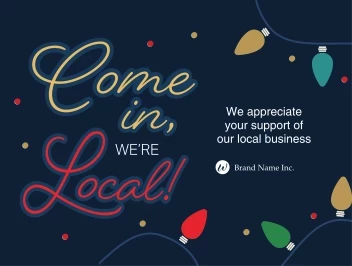 Holiday Lights Shop Local