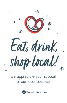 Shop Local Holiday Snowflakes