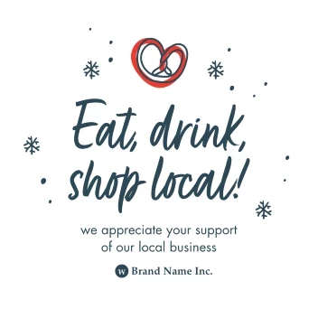 Shop Local Holiday Snowflakes