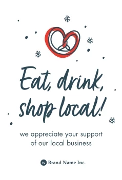 Shop Local Holiday Snowflakes