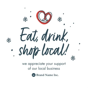 Shop Local Holiday Snowflakes