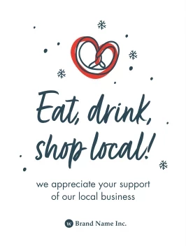 Shop Local Holiday Snowflakes