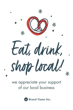 Shop Local Holiday Snowflakes