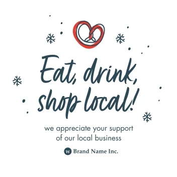 Shop Local Holiday Snowflakes