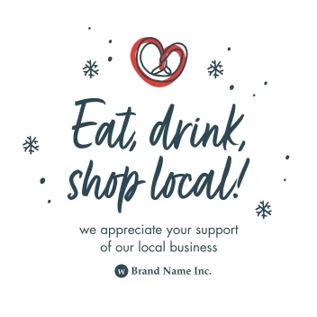 Shop Local Holiday Snowflakes