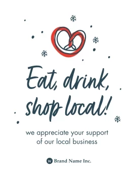 Shop Local Holiday Snowflakes