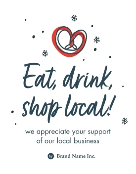 Shop Local Holiday Snowflakes