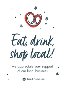 Shop Local Holiday Snowflakes