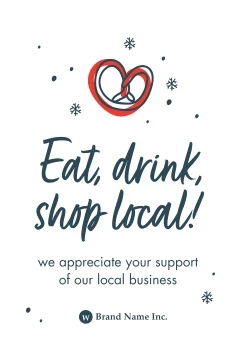 Shop Local Holiday Snowflakes