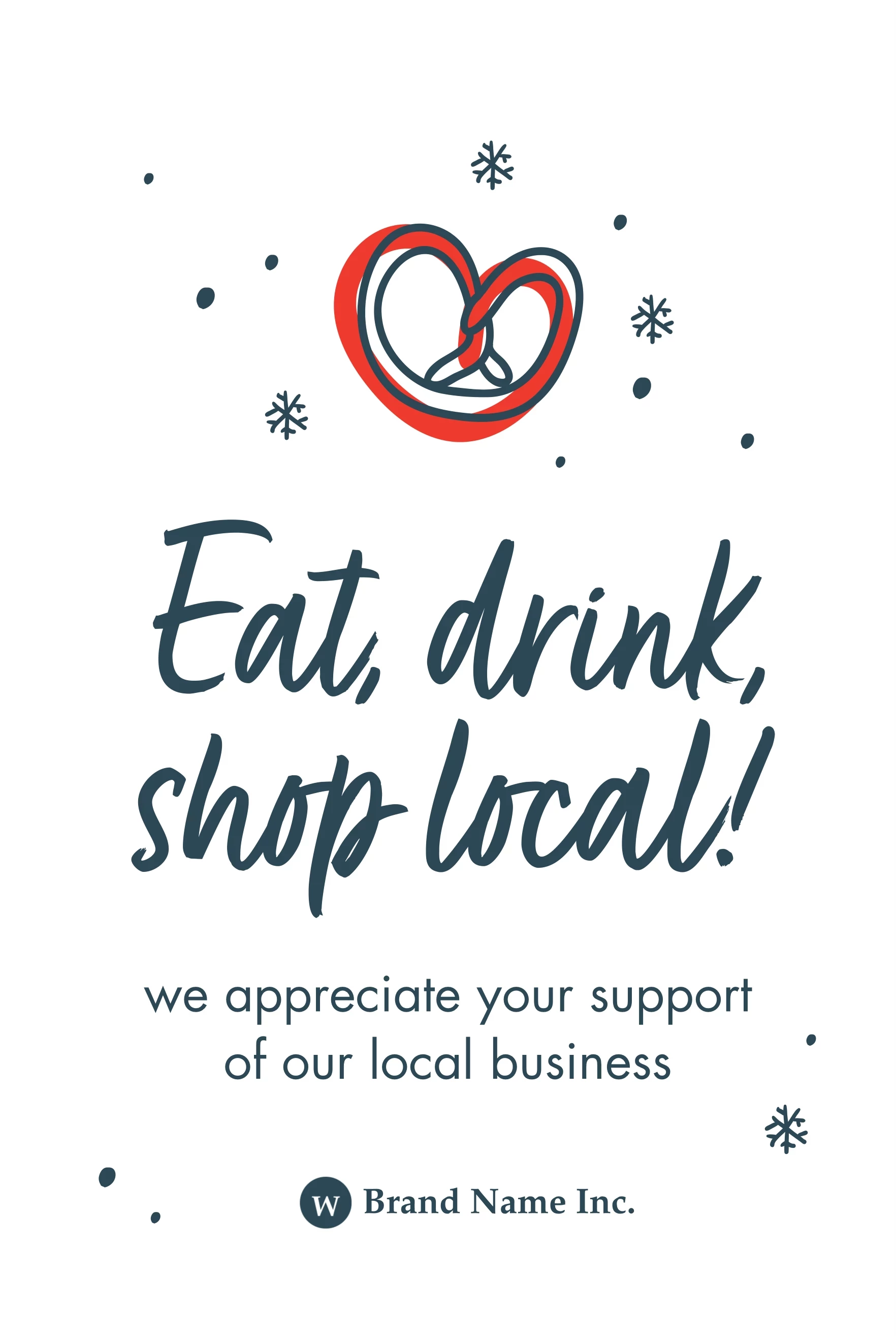 Shop Local Holiday Snowflakes