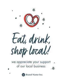 Shop Local Holiday Snowflakes