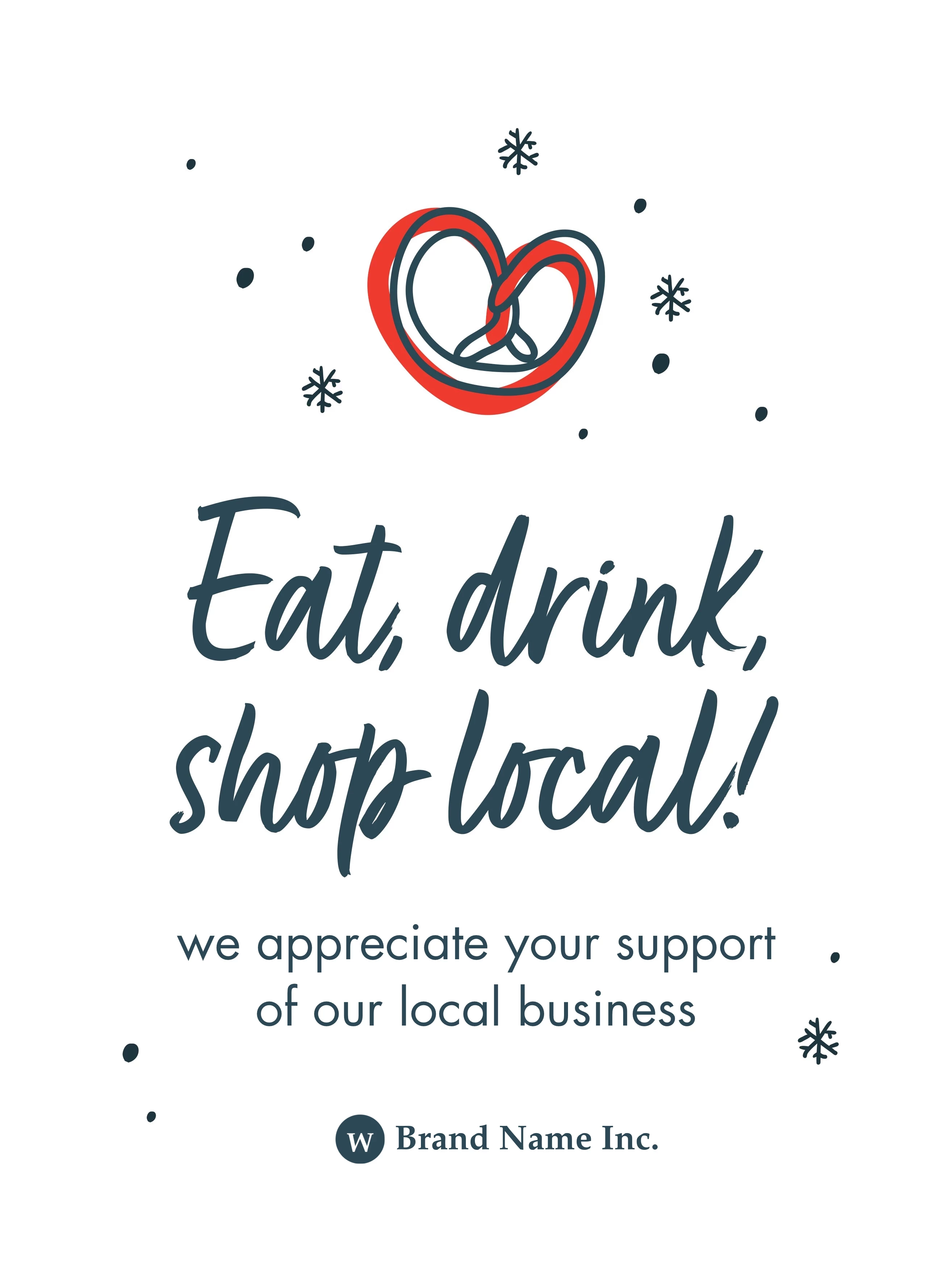 Shop Local Holiday Snowflakes