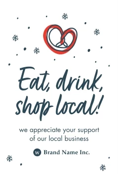 Shop Local Holiday Snowflakes