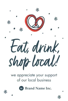 Shop Local Holiday Snowflakes