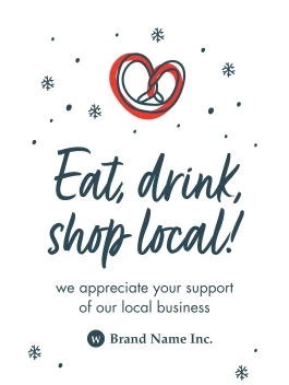 Shop Local Holiday Snowflakes