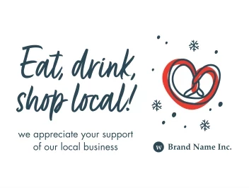 Shop Local Holiday Snowflakes