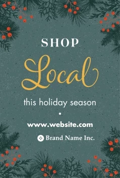 Shop Local Christmas Border