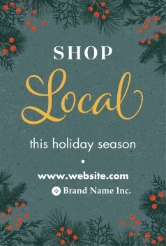 Shop Local Christmas Border