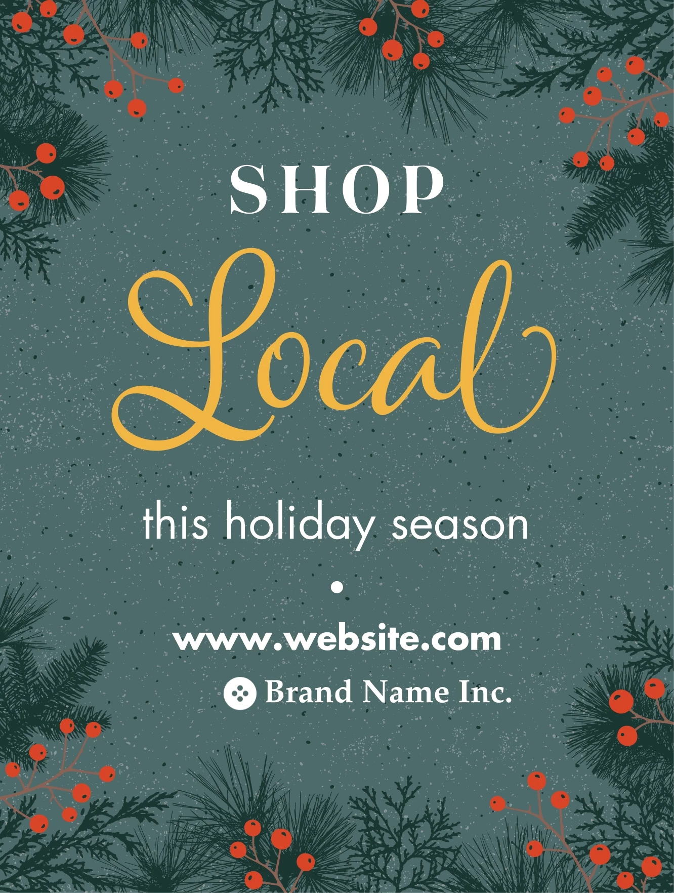 Shop Local Christmas Border