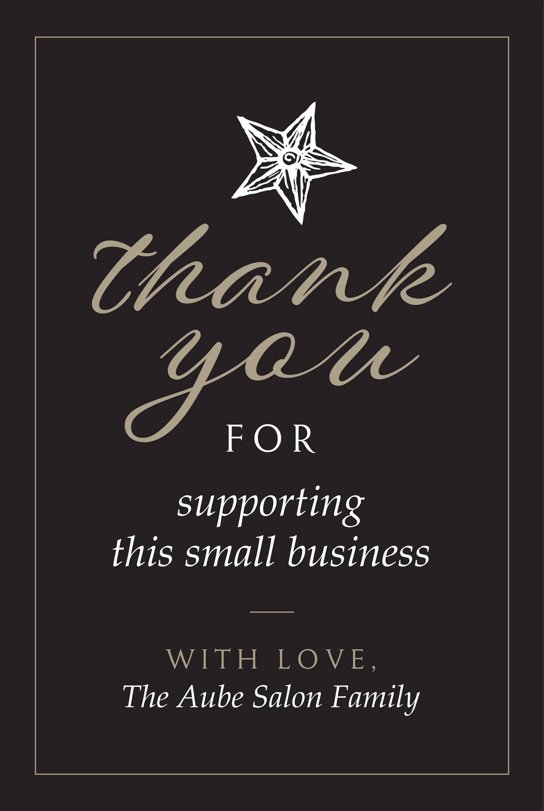 Support Local Thank You