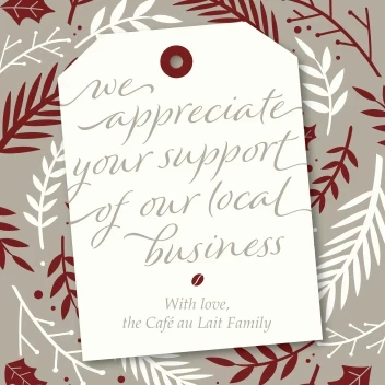 Shop Local Holiday Gift Tag