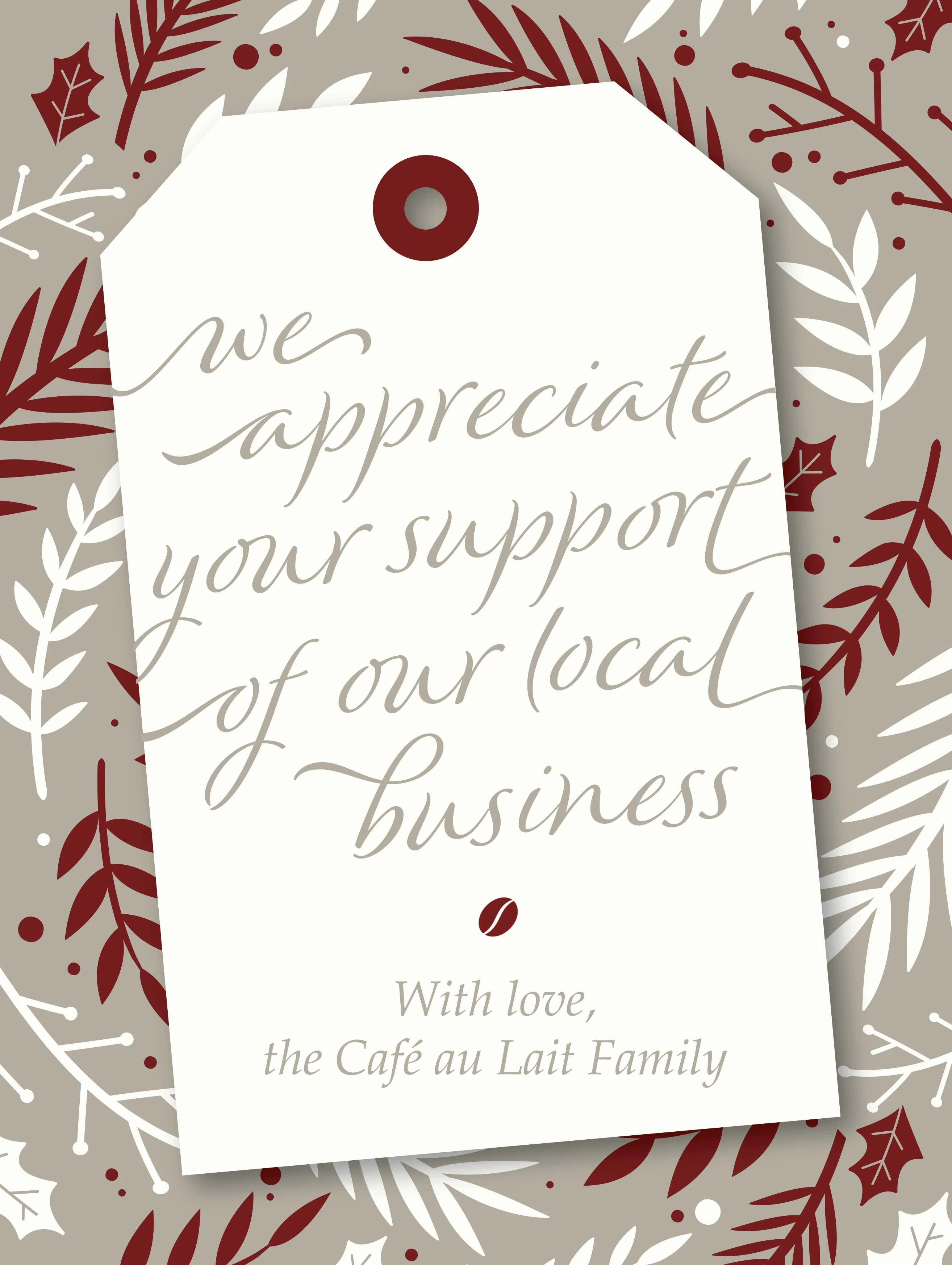 Shop Local Holiday Gift Tag