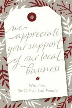 Shop Local Holiday Gift Tag