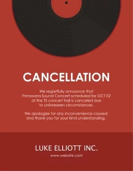 Concert Cancellation
