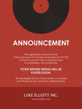 Concert Cancellation