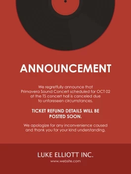 Concert Cancellation